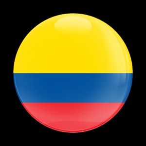 Magnetic Car Grille Dome Badge-Flag Colombia