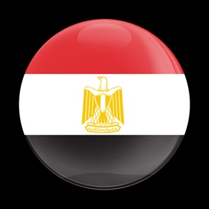 Magnetic Car Grille Dome Badge-Flag Egypt