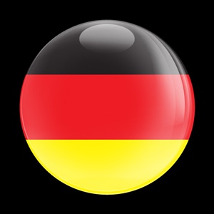 Magnetic Car Grille Dome Badge-Flag Germany