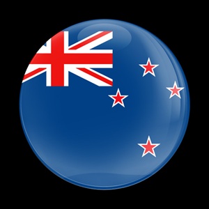 Magnetic Car Grille Dome Badge-Flag New Zealand