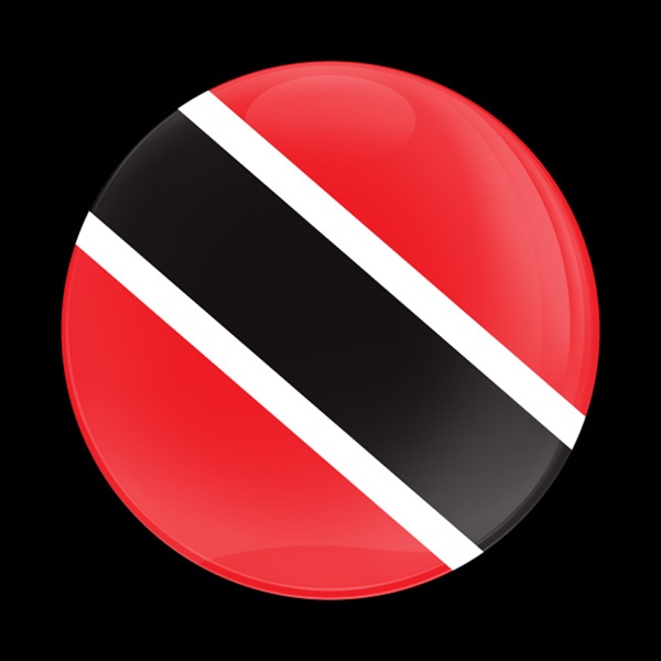 Magnetic Car Grille Dome Badge-Flag Trinidad and Tobago