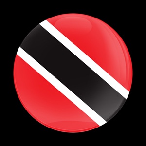 Magnetic Car Grille Dome Badge-Flag Trinidad and Tobago