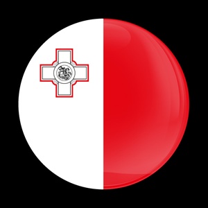 Magnetic Car Grille Dome Badge-Flag Malta