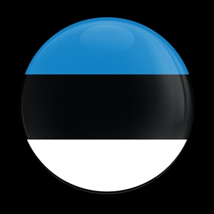 Magnetic Car Grille Dome Badge-Flag Estonia