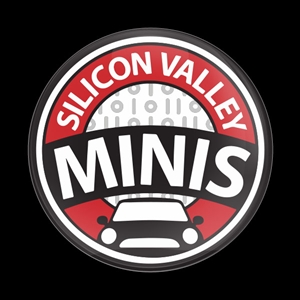 Magnetic Car Grille Dome Badge-Club Silicon Valley MINIS