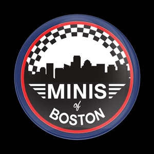 Magnetic Car Grille Dome Badge - CLUB MINIS OF BOSTON TRACK EDITION