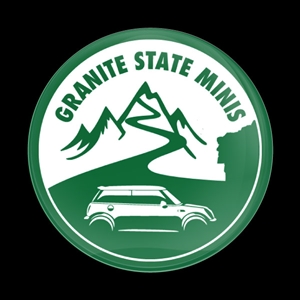 Magnetic Car Grille Dome Badge - CLUB Granite State MINIS