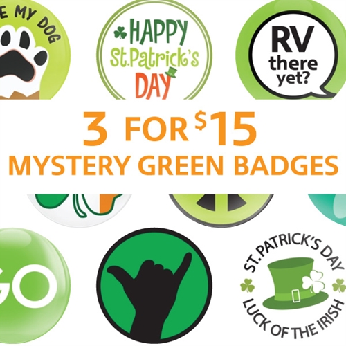 3 for $15 MYSTERY GREEN BADGE BUNDLE