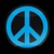 3D PEACE BLUE