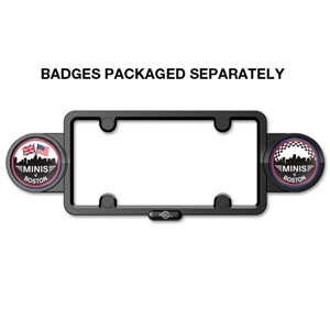 magnetic license plate badge holder